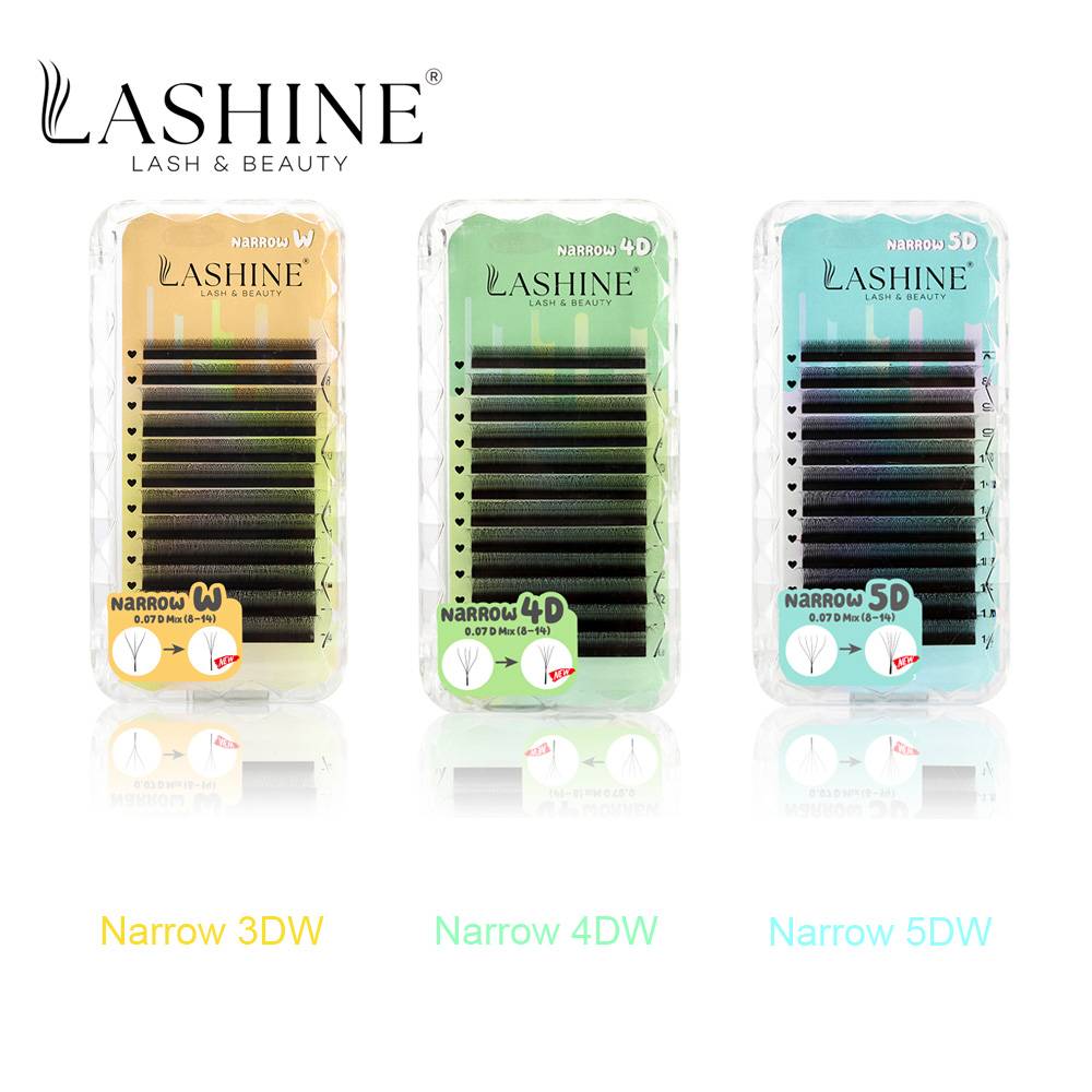 Narrow W Lashes 3D 4D 5D Cluster Lashes Clover Eyelash Extensions Wispy Volume Natural Soft Fluffy Individual Eyelashes Makeup L