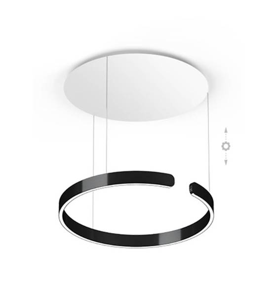 Occhio Mito Sospeso 60 move pendel, bred, air, black phantom