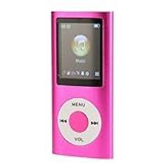 MP3-spelare med Bluetooth, 1,8-tums MP4-spelare, Bärbart HiFi-ljud Mp3-musikspelare med Bluetooth-stöd Minneskort Ultratunn LCD MP4 MP3-spelare med Bluetooth för Studenter Som Springer och Går