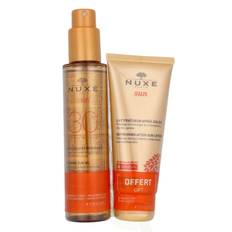 Nuxe Sun Set 250 ml Tanning Oil High Protection SPF30 Face & Body 150 ml/Refreshing After-Sun Lotion Face&Body 100 ml