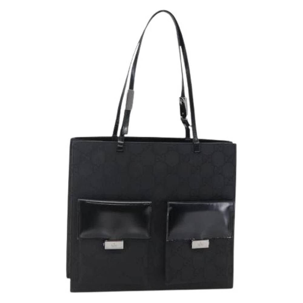 Gucci Vintage Pre-owned Nylon Tote Bag - Vintage - Dame - Sort - ONE SIZE - Nylon