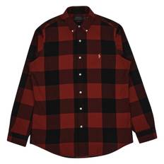 Classic Fit Oxford Shirt Red/Black (XXL)