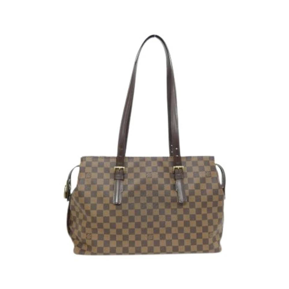Louis Vuitton Vintage Pre-owned Skuldertaske - Vintage - Dame - Brun - ONE SIZE - Uld