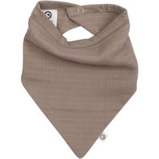 Müsli by Green Cotton Solid Muslin bib - Walnut Savlesmække Bomuld hos Magasin