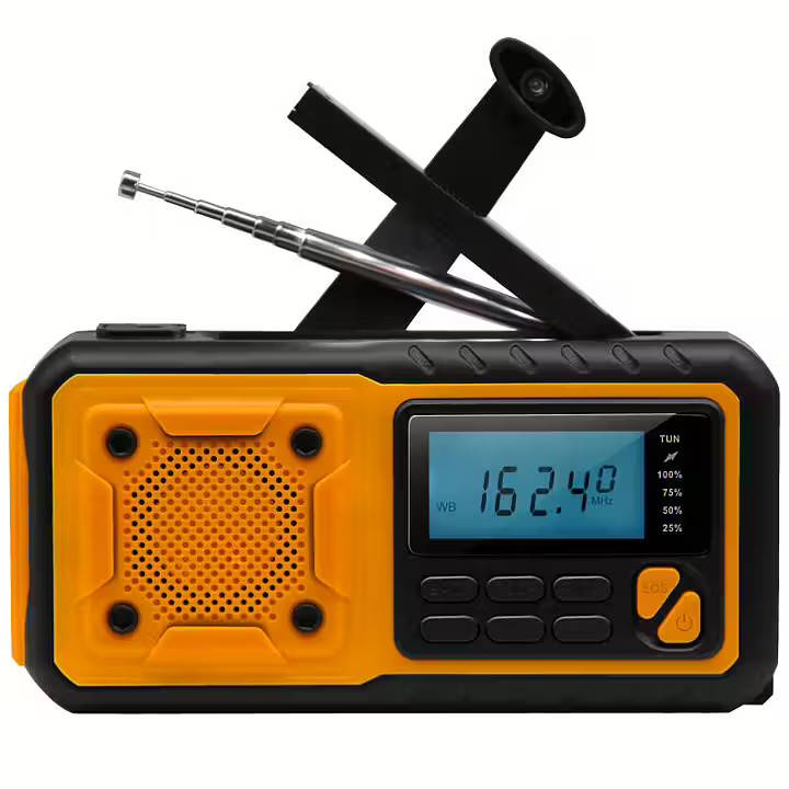 Nødradio med kraftig powerbank