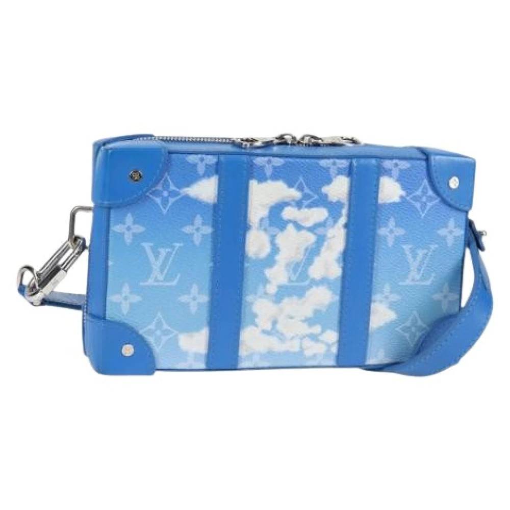 Louis Vuitton Vintage Pre-owned Vintage Monogram Canvas Skuldertaske - Vintage - Dame - Blå - ONE SIZE - Uld