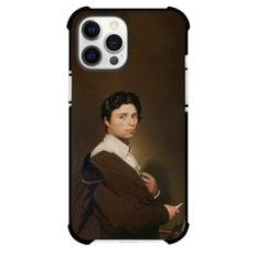 Jean-Auguste-Dominique Ingres Self-Portrait Phone Case For iPhone and Samsung Galaxy Devices - Self-Portrait At The Age of 24 Painting Romanticism Artwork