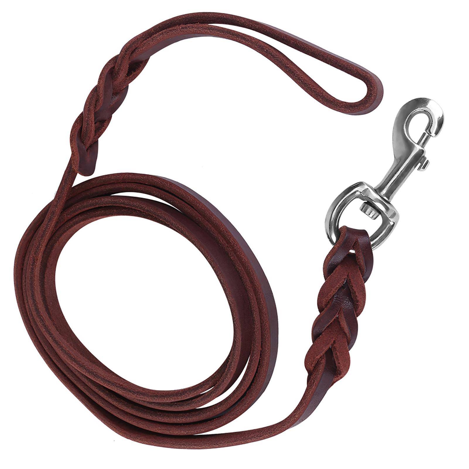 Hund   Koppel   Rep Ko-hud och Läderbälte För Promenader Löpning Träning (2.1m)