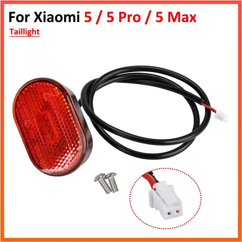 Rear Taillight for Xiaomi 5 / 5 Pro / 5 Max Electric Scooter Brake Light Warning Fender Lamp Replacement Accessories Parts