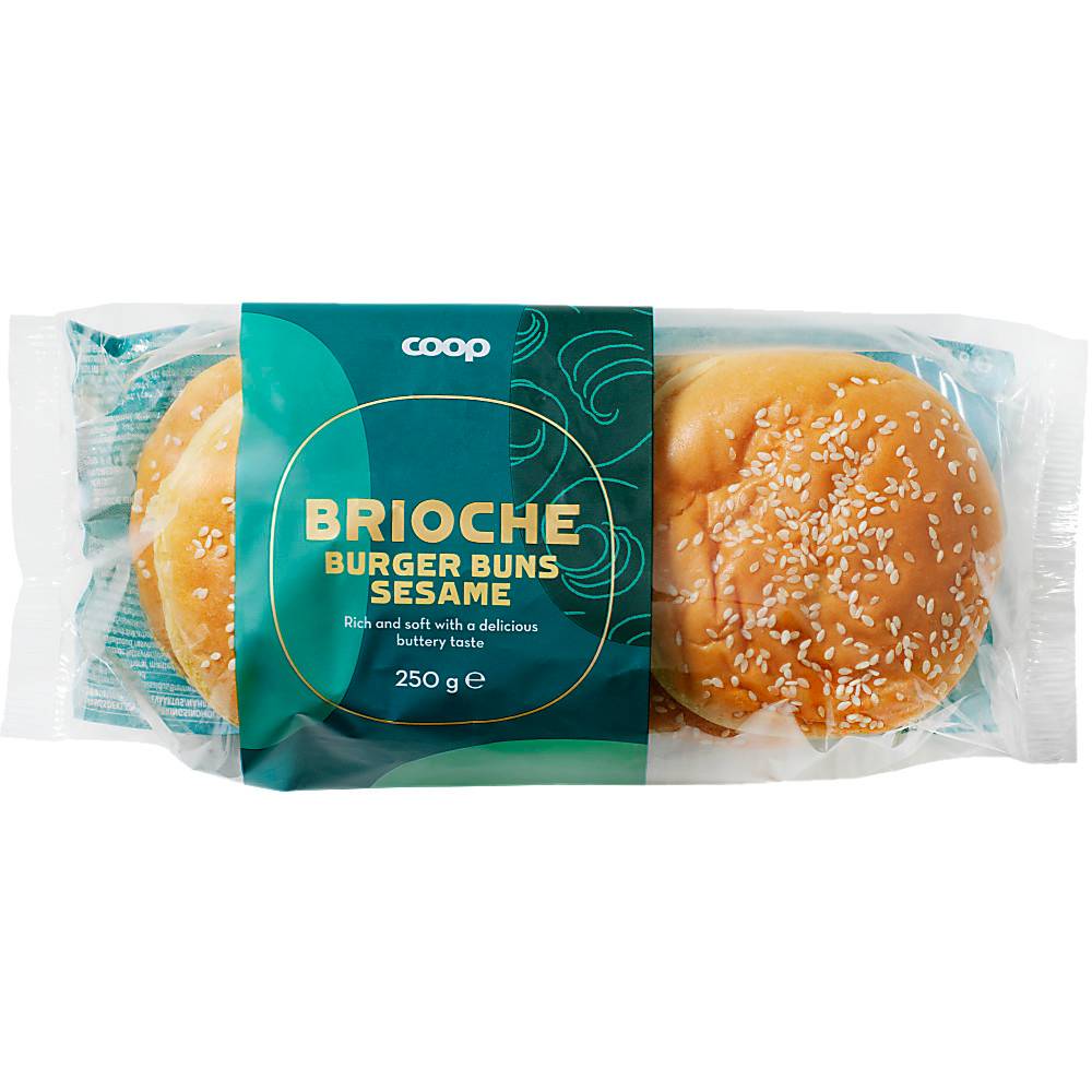Hamburgerbröd Brioche Sesam 4-pack