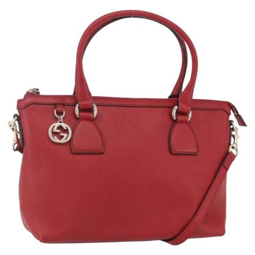 Gucci Vintage Pre-owned Vintage Håndtaske - Vintage - Dame - Rød - ONE SIZE - Læder