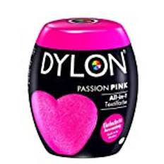 DYLON Passion Pink All-in-1 textilfärg (350 g), tygfärg för färgning och uppfriskande i tvättmaskinen, för fräscha och intensiva färger