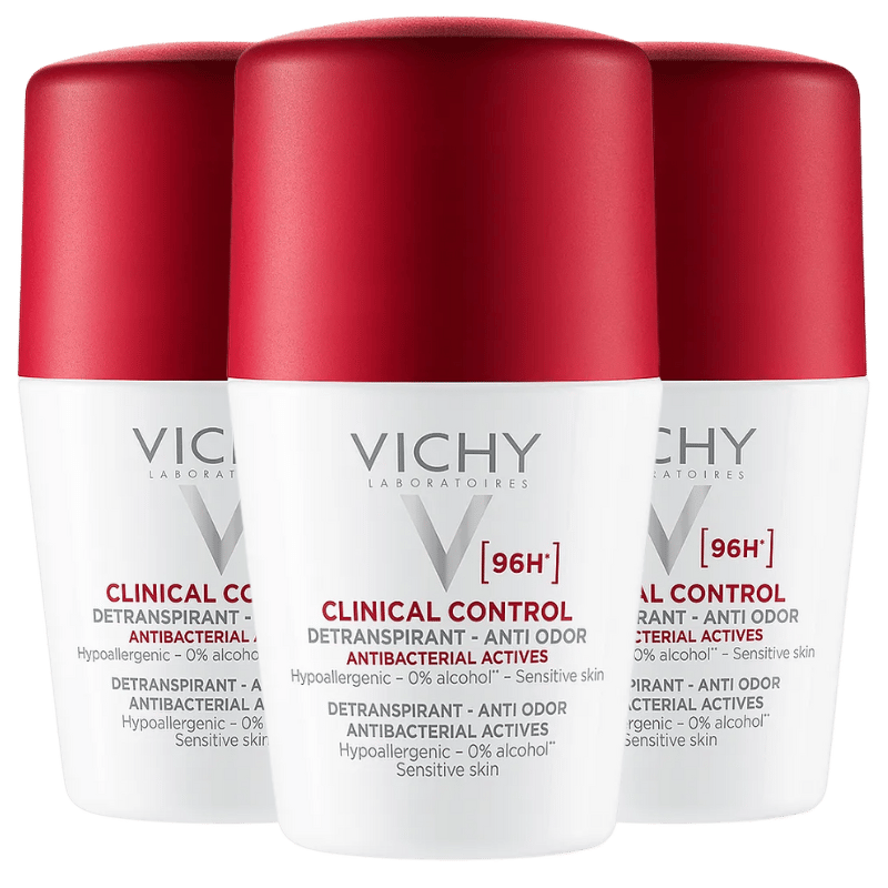 3 x Vichy Femme Clinical Control Deo 96h (50 ml).
