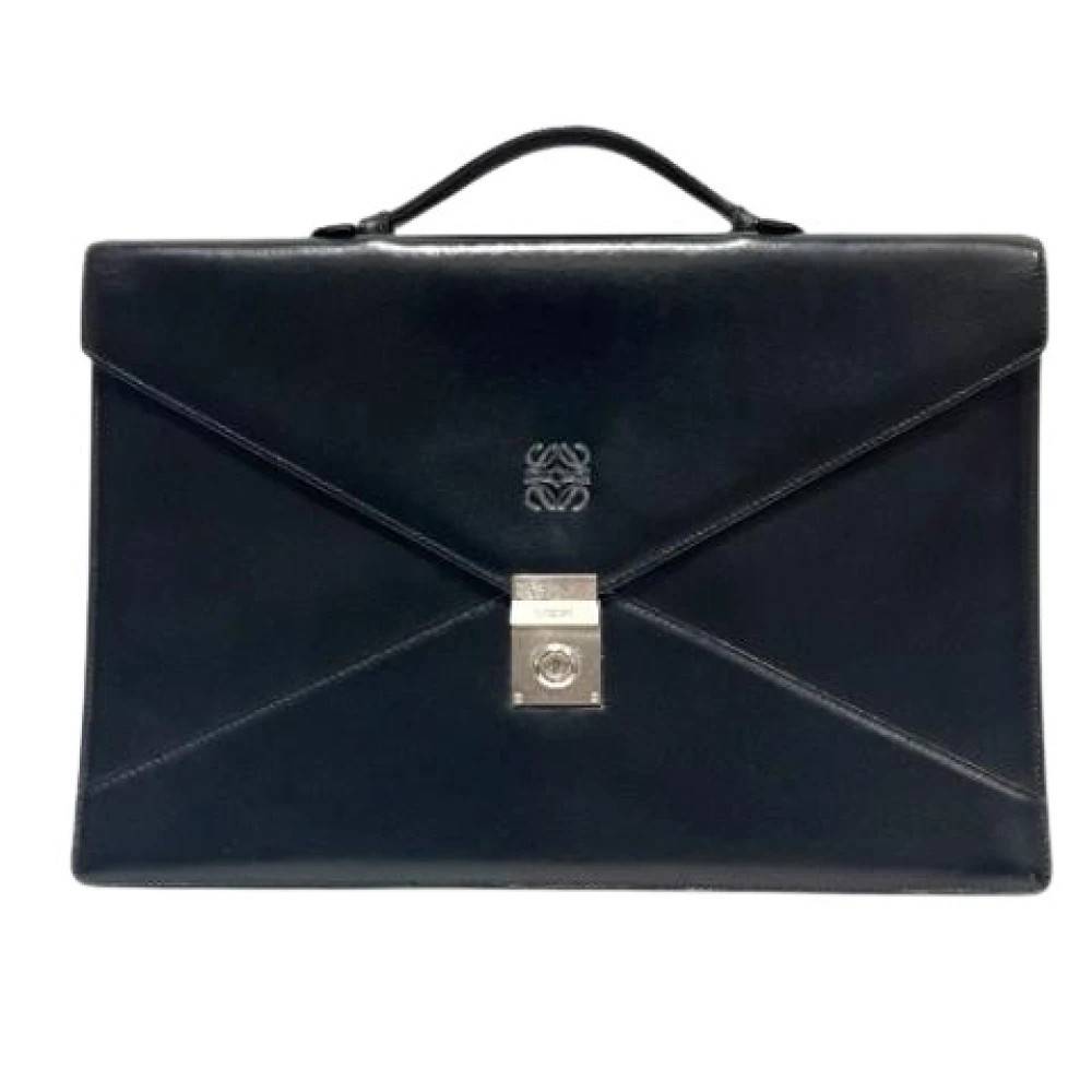 Loewe Pre-owned Pre-owned Briefcase Handbag - Vintage - unisex - Sort - ONE SIZE - Læder
