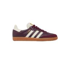 Adidas, Sko, Dame, Brun, 39 1/3 EU, Samba OG Maroon Gold Metallic Kvinder