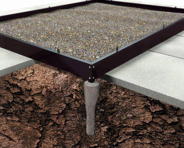 Halls F06461 Fundament 1,3 m², svart