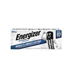 Energizer 7638900000000 Ultimate Aa Litiumbatteri, Paket med 10, Silver