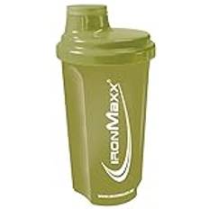 IronMaxx Eiweiß Shaker - Navy Green Blickdicht 700ml | Proteinshaker mit Drehverschluss, Sieb & Mess-Skala | auslaufsicher, spülmaschinengeeignet & frei vom Weichmacher BPA & DEHP