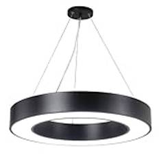 chandelier Taklampa, cirkel taklampa Vit ljusdesign, ingen dimning krävs Taklampa hängande lampa LED ljuskrona för butiker, vardagsrum, matsalar kontorsbutik pendant lamp