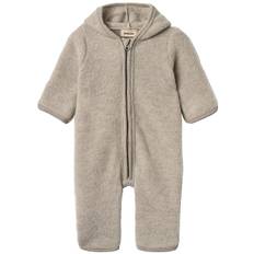 Wheat Heldragt - Uldfleece - Ata - Khaki Melange - Wheat - 74 - Heldragt