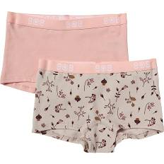808 børne 2-pak hipsters str. 8 år - rosa (På lager i varehus)
