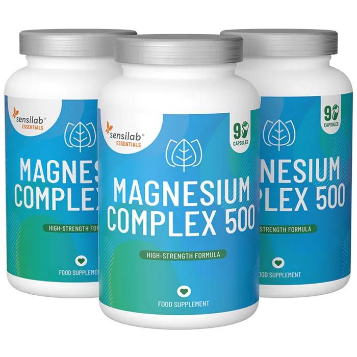 Essentials Magnesium Komplex 500, hög dos - veganskt, 270 kapslar