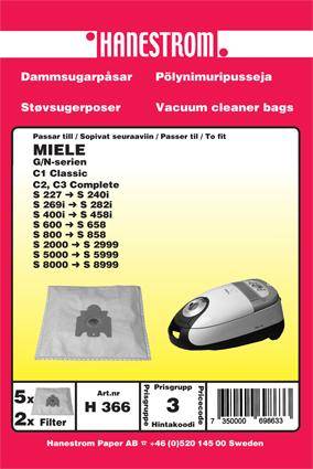 Dammsugarpåsar MIELE S 5000- S 5999