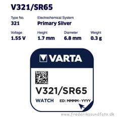 Varta V 321 1,55v silver SR 616 SW batteri