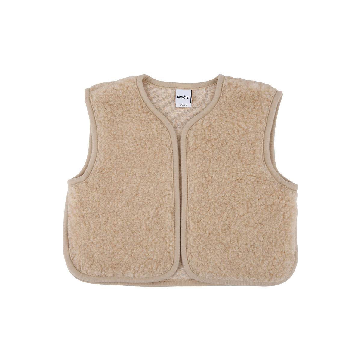 Ulden børnevest Junior,vest Junior, Junior, beige størrelse tøj 116-122