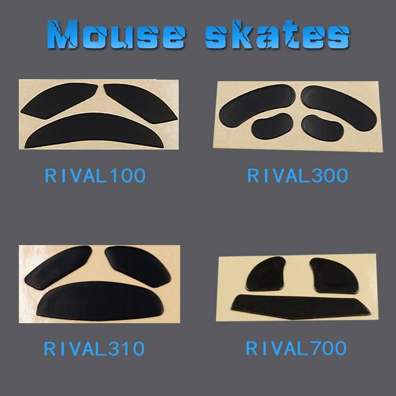 3m musskridskor för steelseries rival 3 700 710 600 650 500 310 300 300s 110 100 95 räddare optisk 0.6mm trådlös spelmus - Rival 300 300s