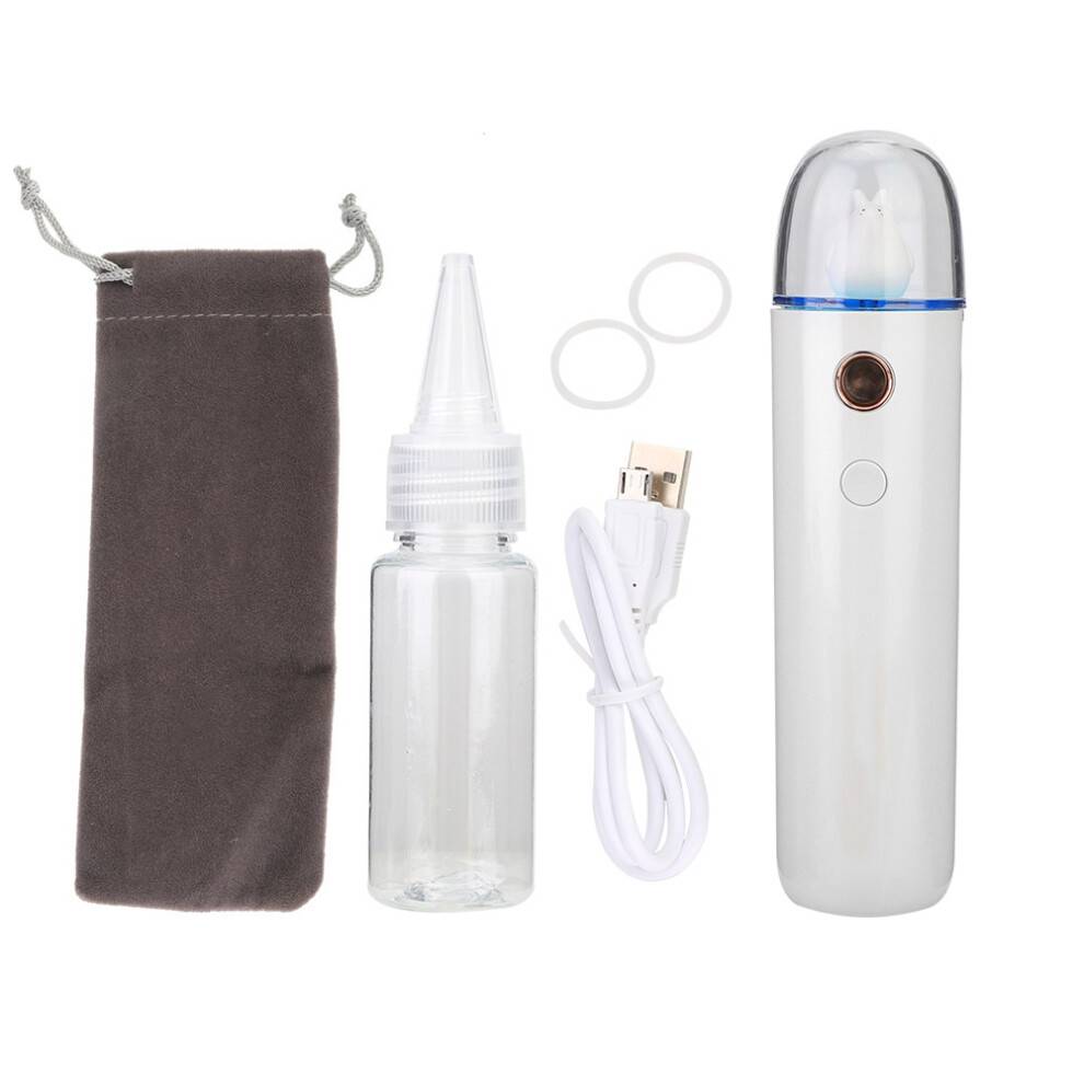 Ansigtshudpleje Nano Mist Sprayer, Bærbart Design USB Genopladelig Mini Ansigtsdamper Cool Mist Luftfugter Til Ansigt Krop Hydrering Med