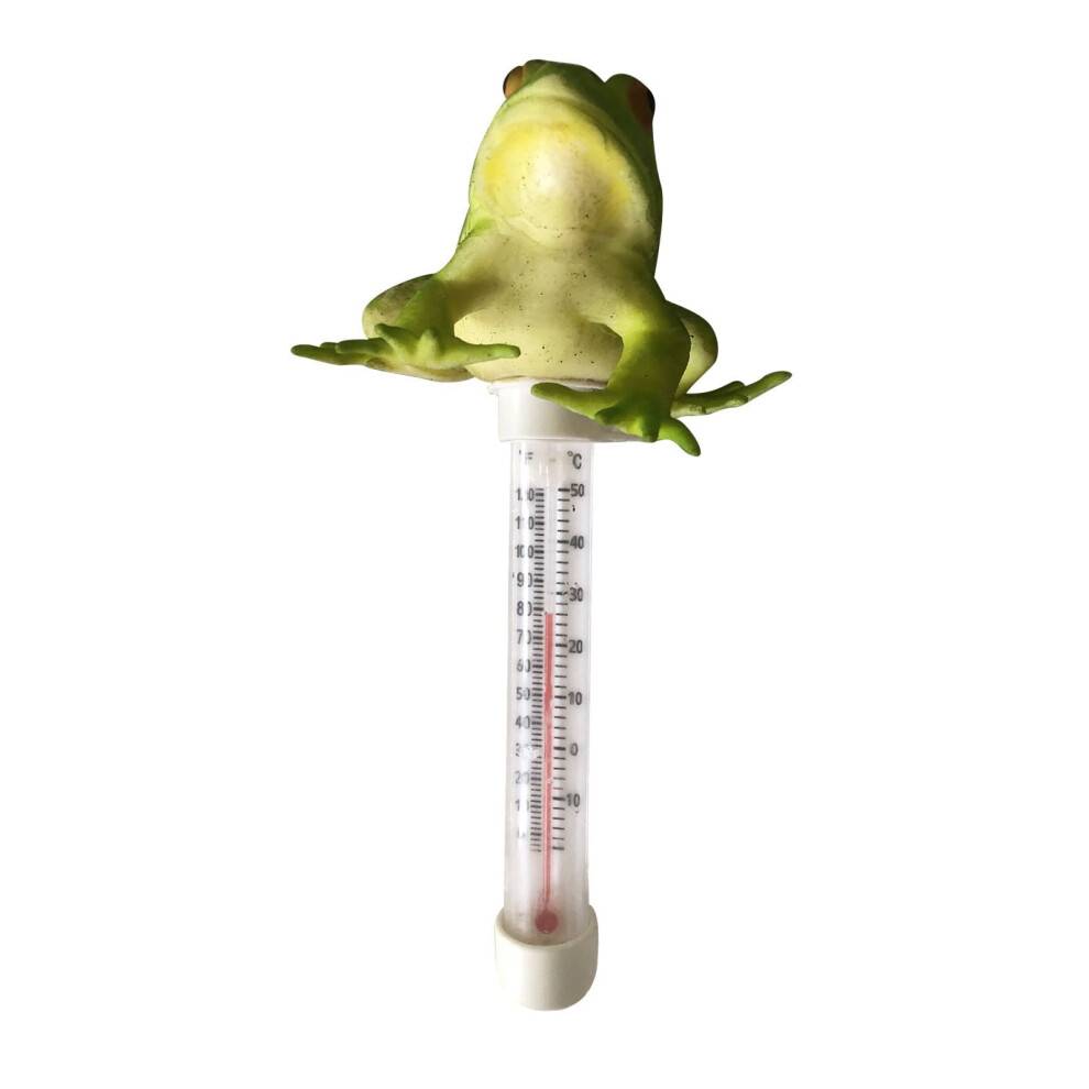 Yakbaofuo flydende pooltermometer kompatibel med babypools, indendørs/udendørs brug, ophængt og nivelleret under tag, 2 ml