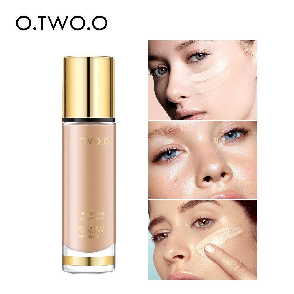 O.TWO.O Liquid Foundation Invisible Full Cover Make Up Concealer Whitening Moisturizer Waterproof Makeup Foundation 30ml