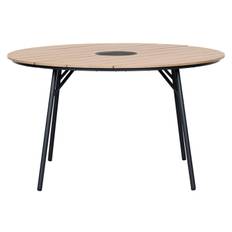 Trädgårdsbord Montana Teak-look Ø130 cm Sunlife