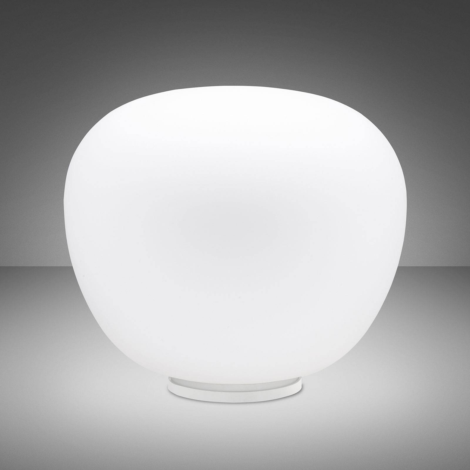 Fabbian Designer bordlampe Lumi Mochi, Hvid/opal, Stue/spisestue, Glas, Design
