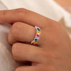 VERONICA RAINBOW SILVER RING - Ring - Sisi Copenhagen