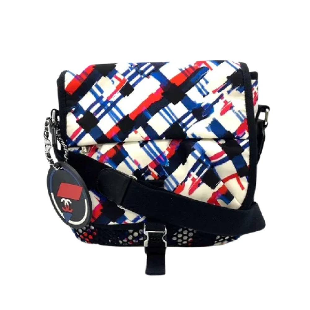 Chanel Vintage Pre-owned Canvas crossbody-tasker - Vintage - Dame - Flerfarvet - ONE SIZE - Uld