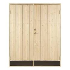 Kallförrådsdörr Vibostugan 15,3X19 Rak Panel 10° Dubbeldörr