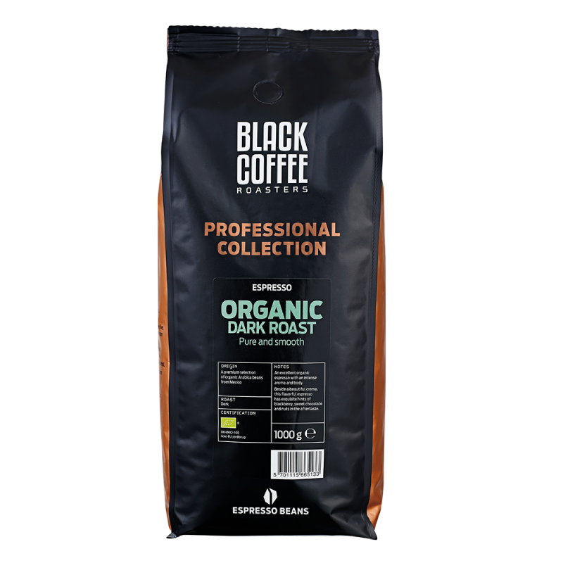 BKI Black Coffee Øko (Hele Bønner) 1 kg