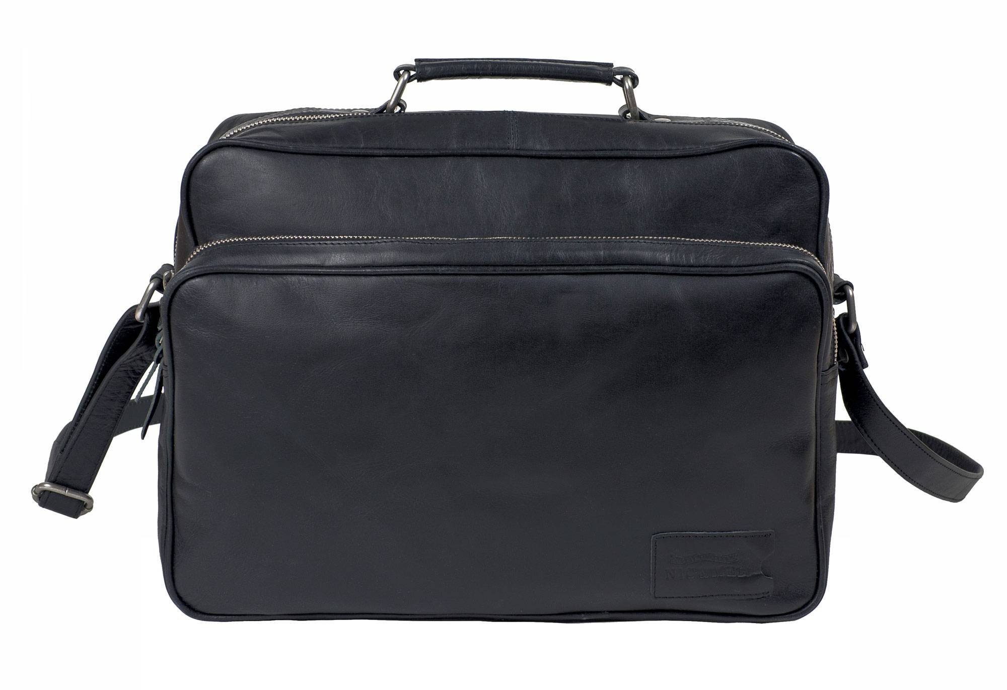 KIRK COMPUTERBAG 12-13" Black Leather