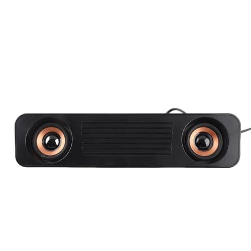 Kabelansluten Soundbar, TV Sound Bar med Subwoofer, USB HiFi 360 Graders Stereobordshögtalare, Home Theater Surround Sound System-högtalare, för TV-spelprojektor