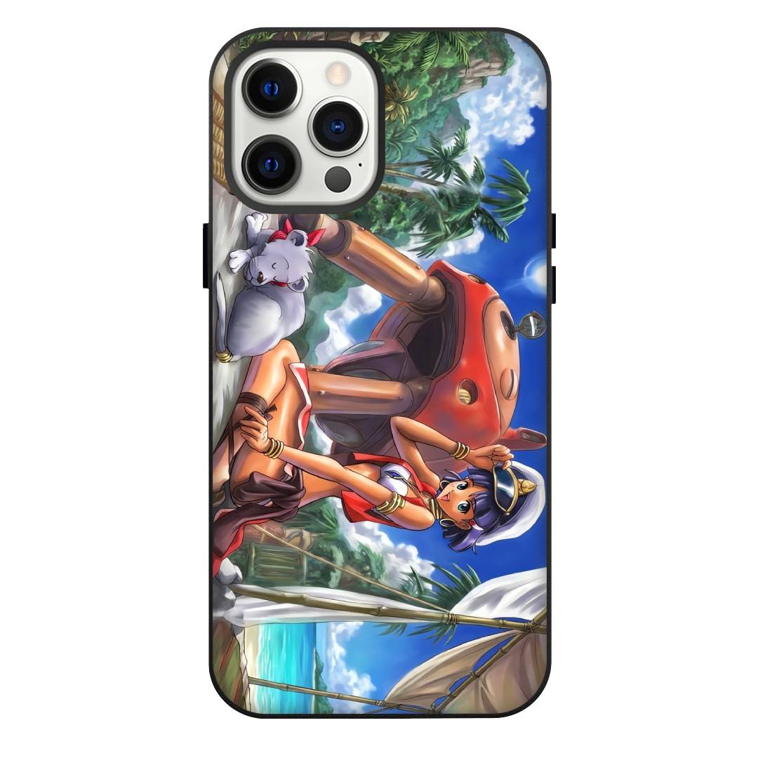 Nadia The Secret of Blue Water Nadia La Arwall Phone Case For iPhone Samsung Galaxy Pixel OnePlus Vivo Xiaomi Asus Sony Motorola Nokia - Nadia La Arwall Sitting Beach Portrait.