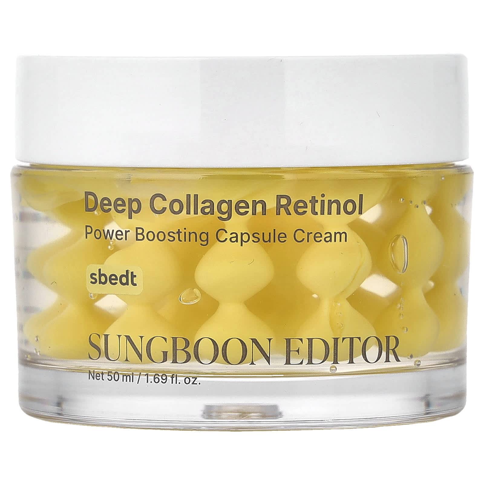 Sungboon Editor, Djup Kollagen Retinol, Kraftförstärkande Kapselkräm, 50ml (1,69 fl oz)