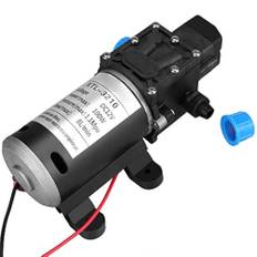 12V vattenpump, 12V DC 100W 8L/Min 160Psi Högtrycksmembran Självsugande vattenpump för biltvättmaskin Solenergi Vatten Fjärrkontroll Vattenutrustning