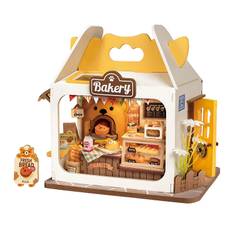 Rolife Miniatyr diorama - DIY - Teddy's Breadbox DS033 - 67 Del - Rolife - One Size - Kreativt lekset