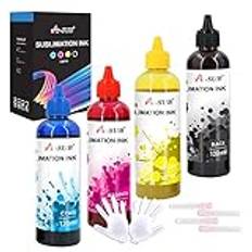 A-SUB 480ml Sublimation Ink Refill för Epson ET1800 ET2700 ET2800 ET3700 ET3800 ET4700 ET4800 ET5800 ET14000 ET16000 WF3800 WF4800 XP3200 XP4200 series bläckstråleskrivare för värmeöverföring