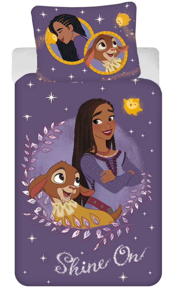 Disney Wish påslakanset 140x200 cm, 70x90 cm
