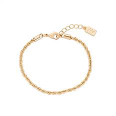 August Woods Gold Sparkle Twist Bracelet - 17cm