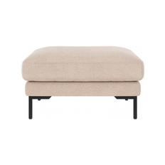 Rowico Corwin puf til sofa i polyester 84 x 64 cm - Sort/Lys beige