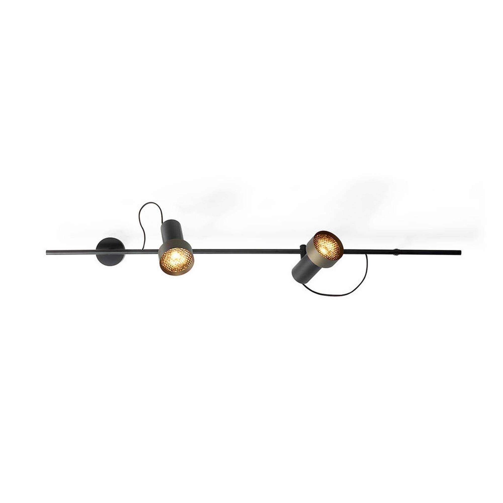 Trizo 21 2Thirty-WH2 Honeycomb Væglampe Sort/Bronze Ring.